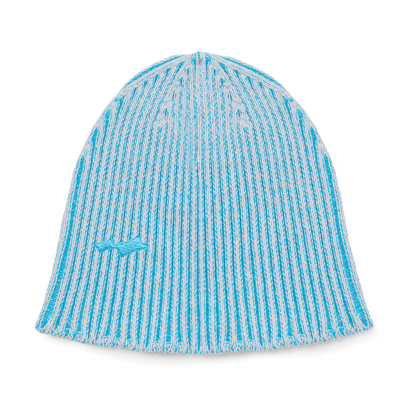 RIB KNIT BEANIE - ICY