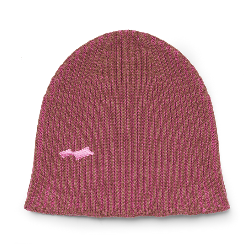 RIB KNIT BEANIE - WHISPER