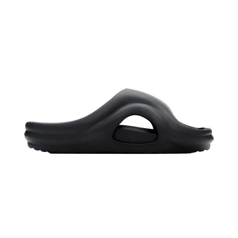 Black sandal on a white background