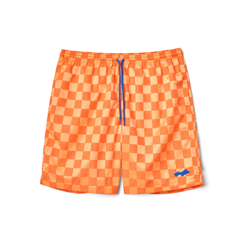 CHECKER SHORT - FLAME
