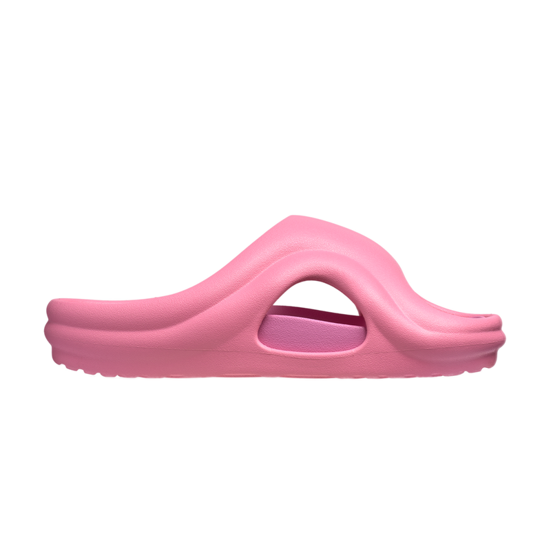 Pink sandal on a white background